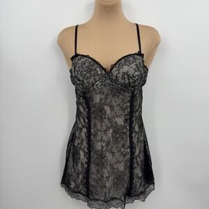 Victorias Secret Y2K Sexy Little Things Lace Babydoll 36C Bows Coquette Layering